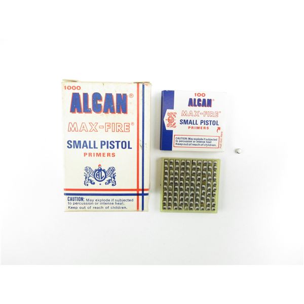 ALCAN SMALL PISTOL PRIMERS LOT