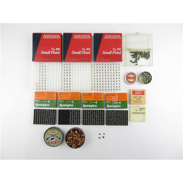 ASSORTED SMALL PISTOL PRIMERS LOT