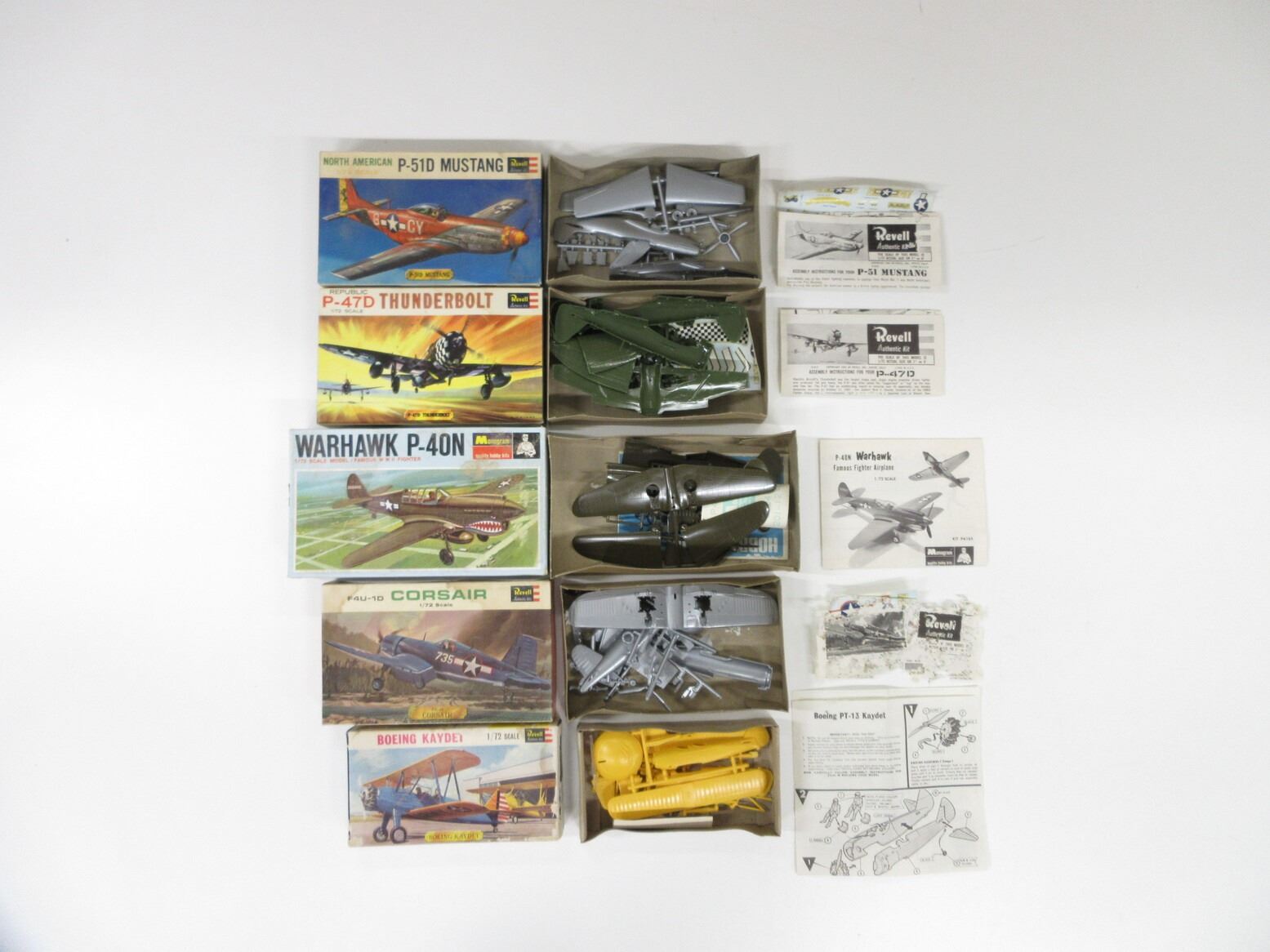 ASSORTED U.S. AIRPLANE MODEL KIT LOT