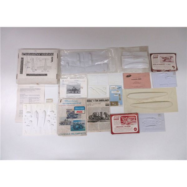 ASSORTED AIRPLANE MOLDS MODEL KIT LOT