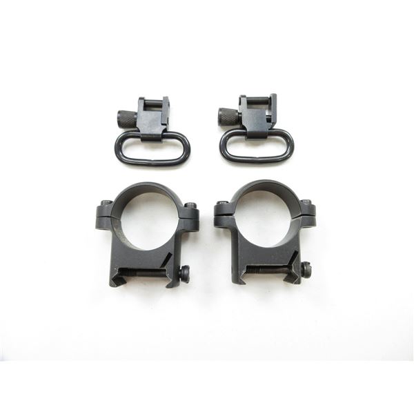 SCOPE RINGS AND QD SWIVELS LOT
