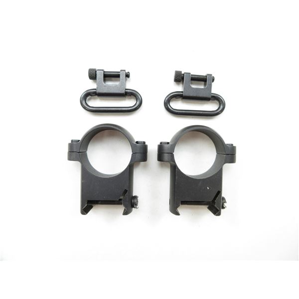 SCOPE RINGS AND SWIVELS LOT