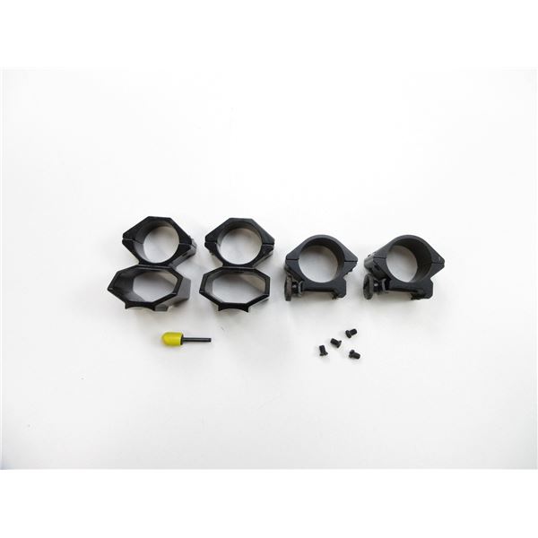 ASSORTED SCOPE RINGS AND ETC. LOT