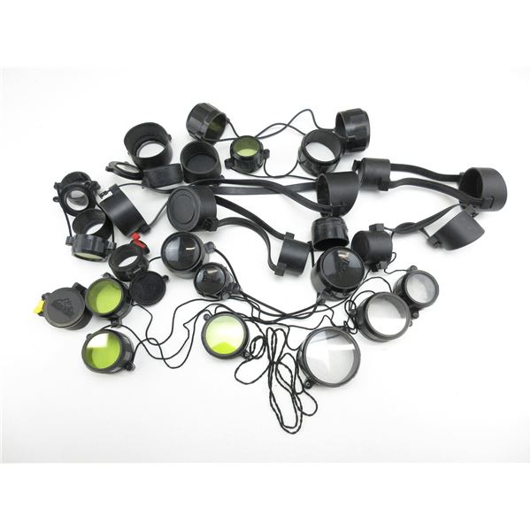 ASSORTED SCOPE LENS CAPS LOT