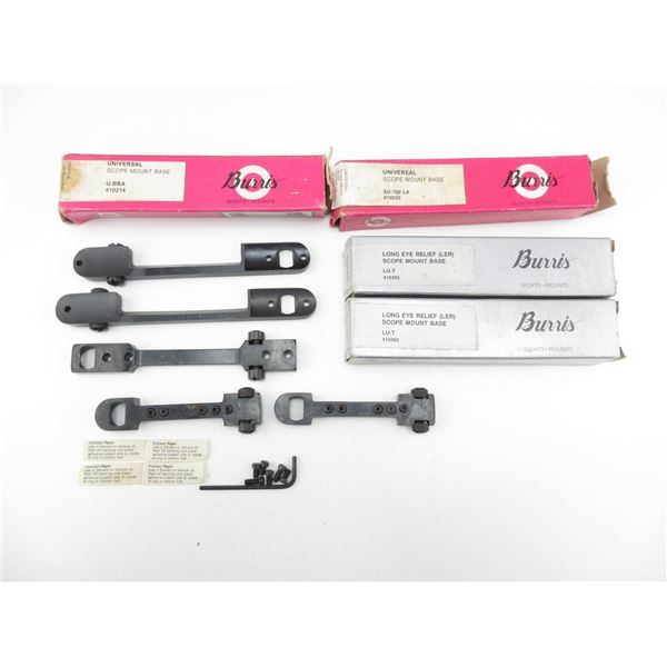 ASSORTED BURRIS SCOPE MOUNT BASES LOT