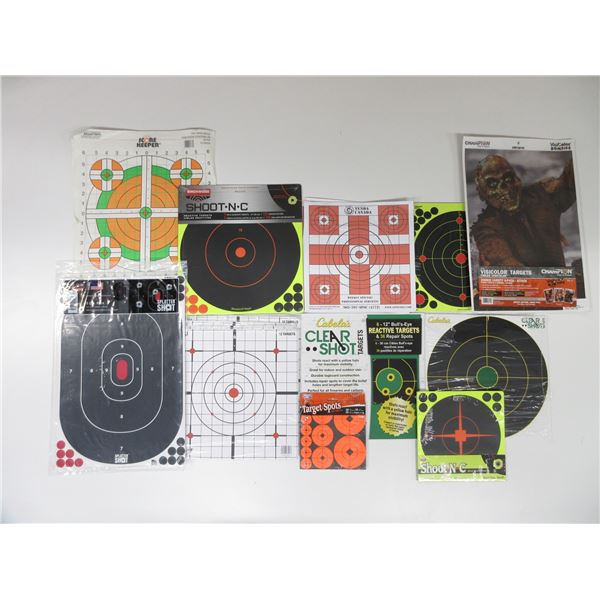 ASSORTED PAPER TYPE TARGETS LOT