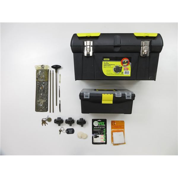 ASSORTED TOOL BOXES AND ETC. LOT