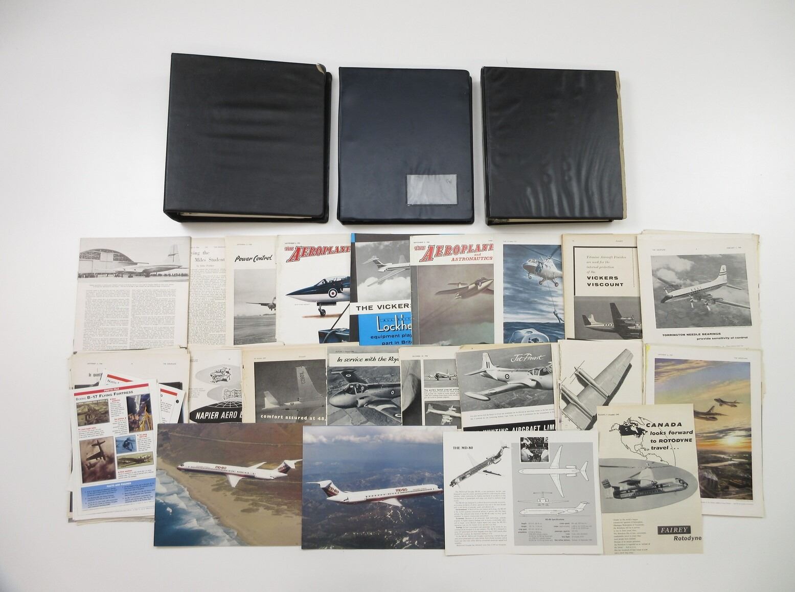 ASSORTED MILITARY AIRCRAFT PARTS CATALOG AND INFORMATION LOT