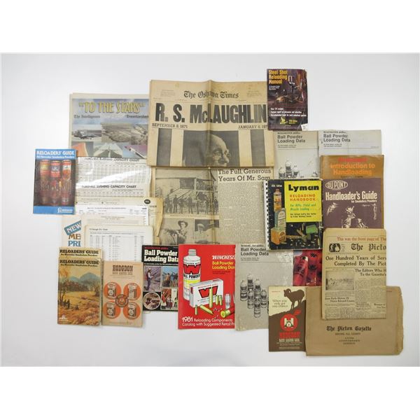 E Loading Book ASSORTED VINTAGE RELOADING BOOK LOT