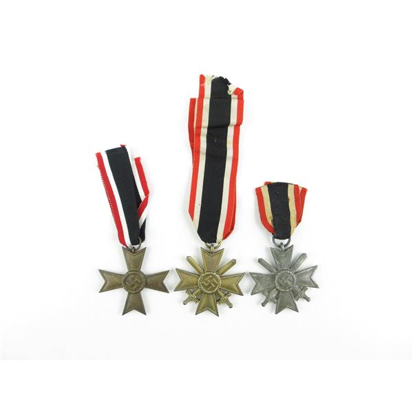 WWII GERMAN WAR MERIT CROSS LOT