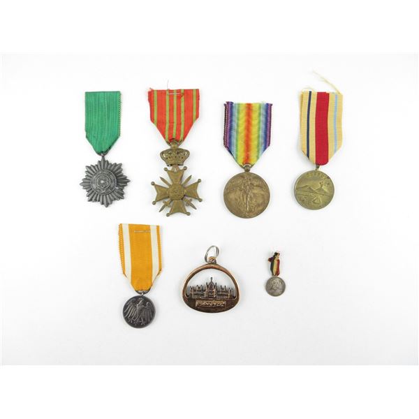 ASSORTED MILITARY MEDAL, ETC. LOT