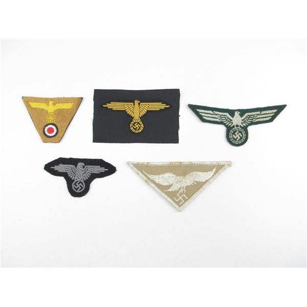 WWII GERMAN CLOTH BADGE LOT