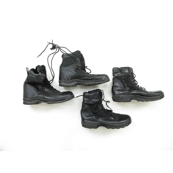 ASSORTED MILITARY BOOT LOT, SIZE 12