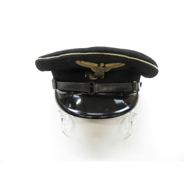 WWII GERMAN SS OFFICER'S PEAKED CAP