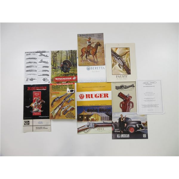 ASSORTED GUN CATALOGUE BOOK LOT