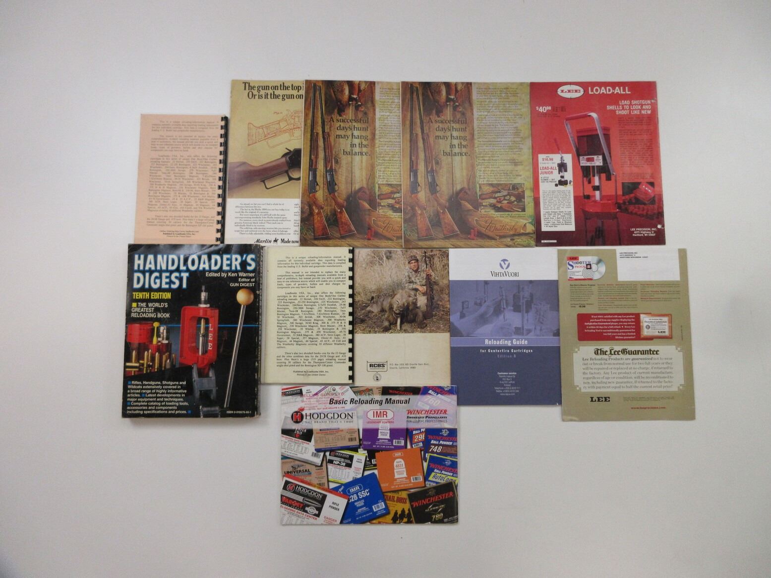 E Loading Book ASSORTED RELOADING BOOK LOT
