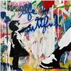 Image 2 : Mr. Brainwash "Banksy Thrower" Original Mixed Media on Paper