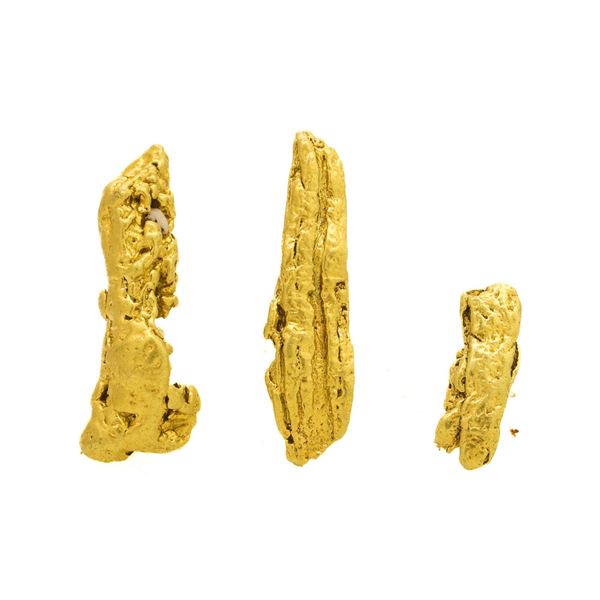 Lot of Mexico Gold Nuggets 2.40 Grams Total Weight