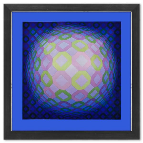 Vasarely "Okta - Pos de la serie Structures Universelles De L'Octogone" Print