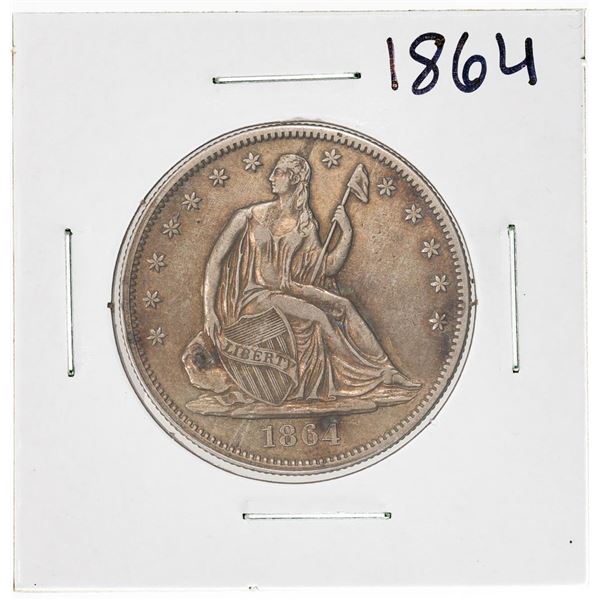 1864 Seated Liberty Half Dollar Coin