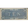 Image 2 : 1864 $10 Confederate States of America Note