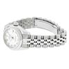Image 8 : Rolex Ladies Stainless Steel White Roman Datejust Wristwatch