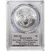Image 2 : 2021-(S) Ty. 1 $1 American Silver Eagle Coin PCGS MS70 Cleveland Signature FDOI