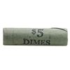 Image 1 : Original Bank Wrapped Roll of (50) Brilliant Uncirculated 1960 Roosevelt Dime Coins