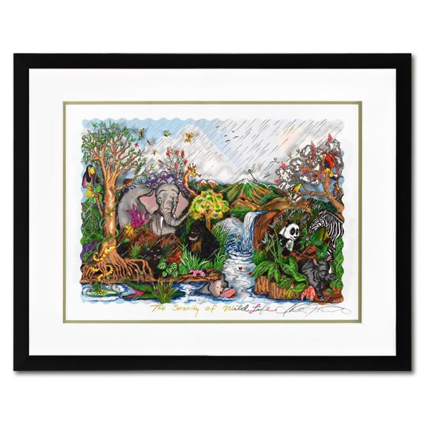 Charles Fazzino "Serenity of the Wildlife" Limited Edition Serigraph on Paper