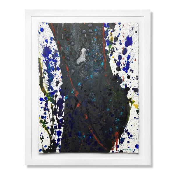 Wyland "Abstract Figure" Original Watercolor on Paper