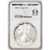 Image 1 : 1989-S $1 Proof American Silver Eagle Coin NGCX Proof 9.9 Ultra Cameo