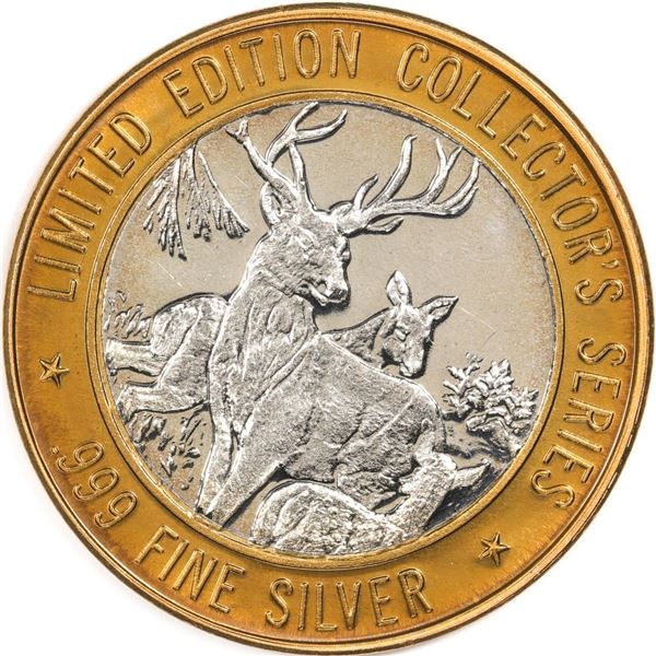 .999 Fine Silver Rainbow Casino & Bingo $10 Limited Edition Gaming Token