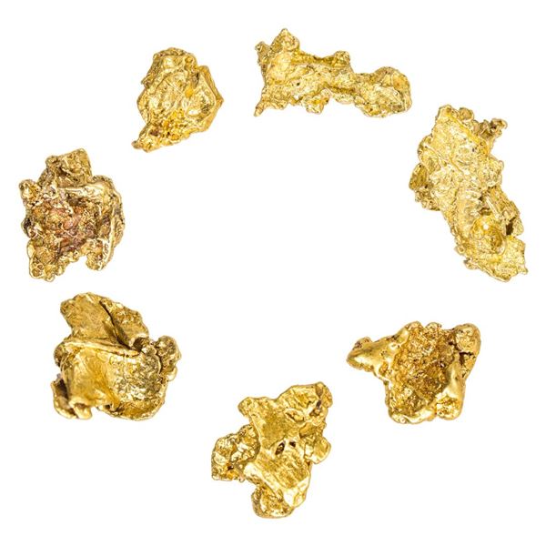 Lot of Mexico Gold Nuggets 2.38 Grams Total Weight
