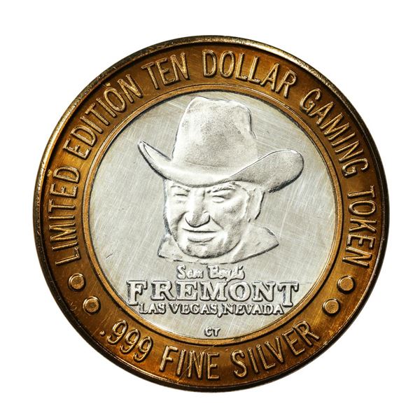 .999 Fine Silver Sam Boyd's Fremont $10 Casino Limited Edition Gaming Token