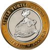 Image 1 : .999 Silver Little Turtle Casino Hertel, WI $10 Limited Edition Casino Gaming Token