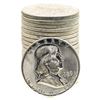 Image 1 : Roll of (20) Brilliant Uncirculated 1959 Franklin Half Dollar Coins
