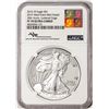 Image 1 : 2016-W $1 Proof American Silver Eagle Coin NGC PF70 UC Mercanti Signed West Point Hoard