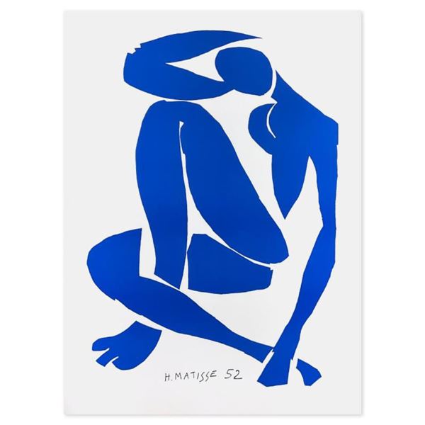 Henri Matisse (1869-1954) "Nu Bleu IV" Limited Edition Lithograph on Paper