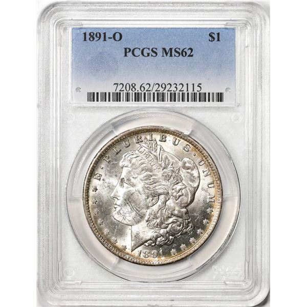 1891-O $1 Morgan Silver Dollar Coin PCGS MS62
