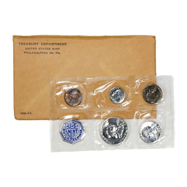 1958 (5) Coin Proof Set in Envelope