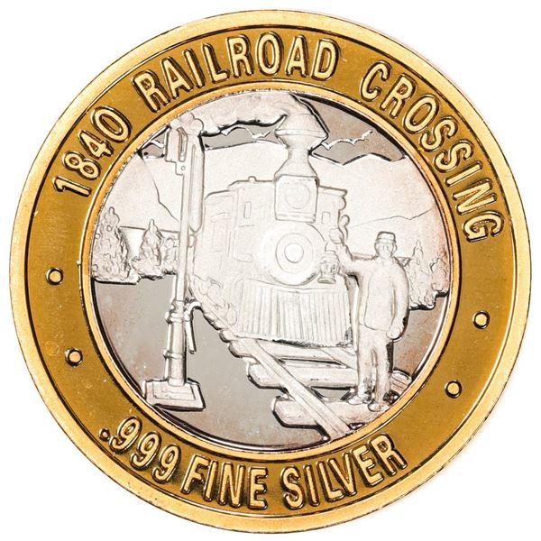 .999 Fine Silver Colorado Central Station Casino $10 Limited Edition Gaming Token