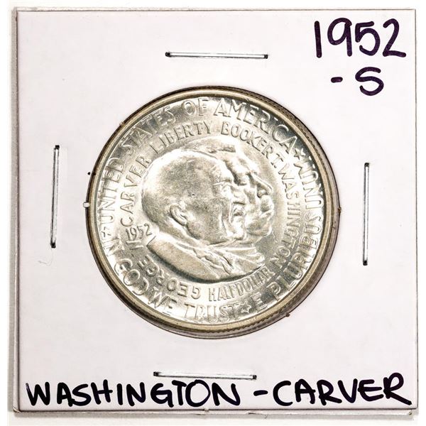 1952-S Washington-Carver Commemorative Half Dollar Coin