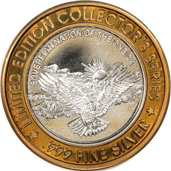 .999 Silver Oneida Bingo Green Bay, Wisconsin $10 Limited Edition Gaming Token