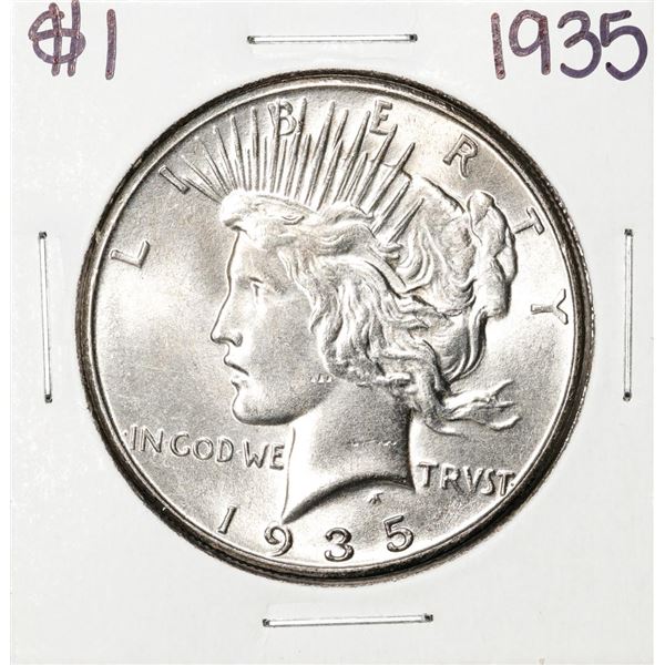 1935 $1 Peace Silver Dollar Coin