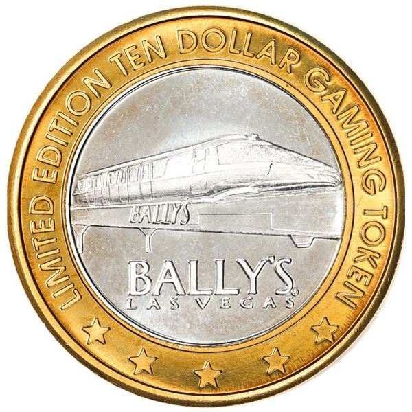 .999 Silver Bally's Las Vegas, Nevada $10 Casino Limited Edition Gaming Token