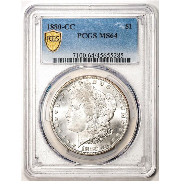 1880-CC $1 Morgan Silver Dollar Coin PCGS MS64