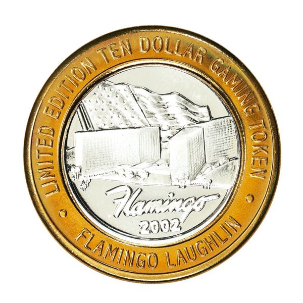 .999 Fine Silver Flamingo Laughlin, Nevada $10 Limited Edition Gaming Token