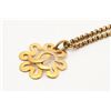Image 4 : Chanel Vintage Gold-tone Metal CC Spring Flower Long Necklace