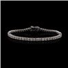 Image 1 : 5.62 ctw Diamond 14K White Gold Tennis Bracelet