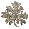 Image 1 : Vintage Guglielmo Cini Solid Sterling Silver Detailed Leaf Brooch Pin Ca. 1950